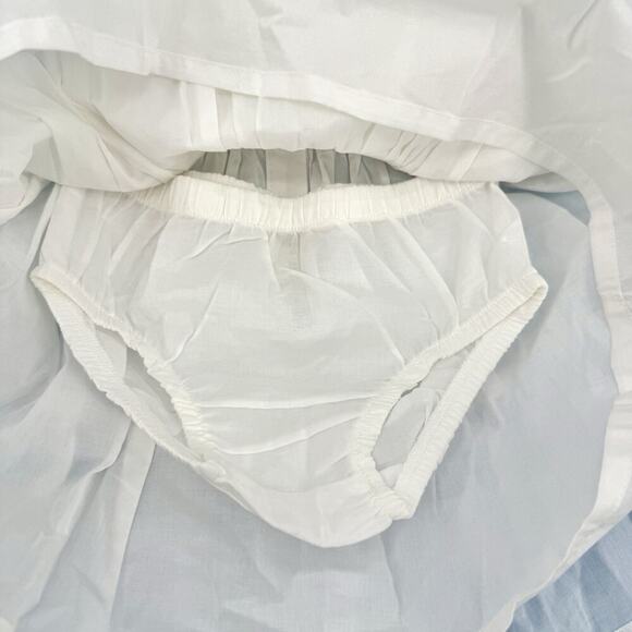 OshKosh B'gosh Baby Girl 2 Piece Off-White Cotton Eyelet Dress 18 Months Dainty - Picture 8 of 10